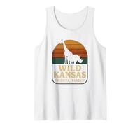 Wild Kansas Camicia Vintage Wichita Kansas Zoo Safari Animal Canotta