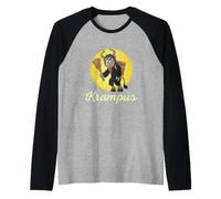 Wild Kids German Christmas Krampus Monster Evils Horror Fun Maglia con Maniche Raglan