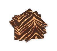 Wild Kingdom - Tovaglioli marroni, confezione da 20