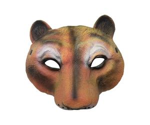 Wild Leopard Face Costume, Realistic Animal Face Cover, Detailed Jungle Dress Up Accessory, Comfortable Breathable Design for Adults Family Friends Holiday Party Stage Performance Photoshoot Use