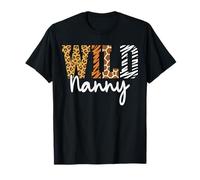 Wild Nanny Animal Pattern Festa della Madre Terra Maglietta