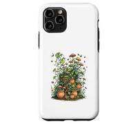 Wild Nature Garden with Mushrooms and Cracked Pots Custodia per iPhone 11 Pro