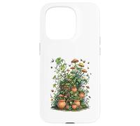 Wild Nature Garden with Mushrooms and Cracked Pots Custodia per iPhone 15 Pro
