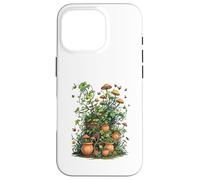 Wild Nature Garden with Mushrooms and Cracked Pots Custodia per iPhone 16 Pro