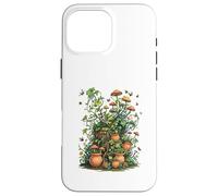 Wild Nature Garden with Mushrooms and Cracked Pots Custodia per iPhone 16 Pro Max