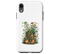 Wild Nature Garden with Mushrooms and Cracked Pots Custodia per iPhone XR