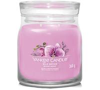 Yankee Candle Candela profumata firmata, candela in barattolo medio con doppio stoppino, fragranza Wild Orchid | Candela a lunga combustione in cera di soia | Regalo perfetto per le donne