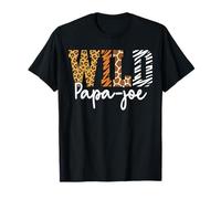 Wild Papa-Joe Animal Pattern Giornata del Padre Terra Maglietta