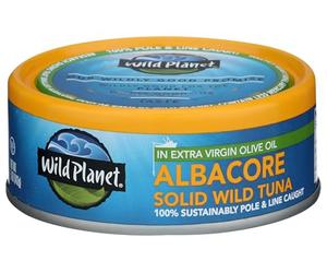 Wild Planet, tonno albacore selvatico in olio extravergine di oliva, 5 once