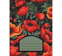 Wild Poppies Notebook: Beautiful Floral Journal with Lined Pages