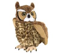 Wild Republic- Cuddlekins Gufo dalle Corna Grandi Wild Animale, Colore Corno, 12 Inches, 12310