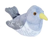Wild Republic Pájaro Cucú Peluches Wild UCC 19500 Uccello Cuculo di Peluche, Giocattolo con Canto Realistico, Birds with Sound, 13cm, Colore Grigio
