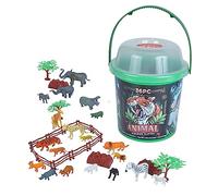 Wild Republic Adventure Bucket Animale, Secchielli con Set per Giocare Animale, Animali di Plastica, Regali per Bambini, Perfetti per Il Gioco Interattivo