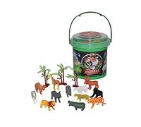 Wild Republic Adventure Bucket Mini Animale, Secchielli Con Set Per Giocare Animale, Animali Di Plastica, Regali Per Bambini, Perfetti Per Il Gioco Interattivo