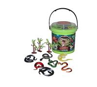 Wild Republic Adventure Bucket Mini Serpente, Secchielli Con Set Per Giocare Serpente, Animali Di Plastica, Regali Per Bambini, Perfetti Per Il Gioco Interattivo