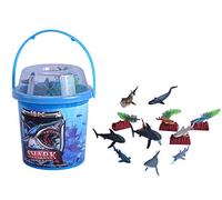 Wild Republic Adventure Bucket Squalo, Secchielli con Set per Giocare Squalo, Animali di Plastica, Regali per Bambini, Perfetti per Il Gioco Interattivo