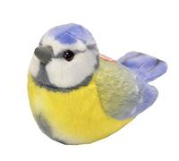 Wild Republic Audubon Bird, Cinciarella con Autentico Suono d'uccello, Peluche, Giocattolo per Uccelli per Bambini e birdwatcher, 18 cm