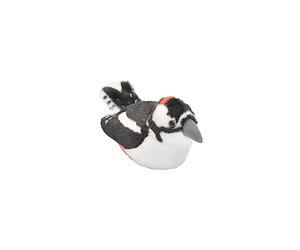 Wild Republic Audubon Bird, Picchio Rosso Maggiore con Autentico Suono d'uccello, Peluche, Giocattolo per Uccelli per Bambini e birdwatcher, 18 cm