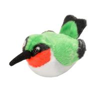 Wild Republic Audubon Birds Ruby-Throated Hummingbird with Authentic Bird Sound Stuffed Animal Bird Toys for Kids & Birders