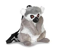 Wild Republic Backpack Ring Tailed Lemur, Peluche, 36 cm, Giocattolo di Peluche, Imbottitura in Bottiglie d’Acqua Riciclate