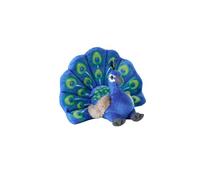 Wild Republic Cuddlekins Eco Mini Pavone, Peluche, 20 cm, Giocattolo di Peluche, Riempimento con Bottiglie d'Acqua Riciclate Filate, Ecologico