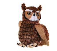 Wild Republic- Cuddlekins Gufo dalle Corna Grandi Wild Animale, Colore Corno, 12 Inches, 12310