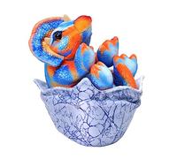 Wild Republic Dinosauria IV Baby Egg Triceratopo, Dinosauro di Peluche, Pupazzo Dinosauro, Peluche per Regalo di Compleanno, Imbottitura Realizzata Partendo da Bottiglie Riciclate, 20 cm