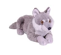 Wild Republic Earthkins Lupo, Peluche, 38 cm, Giocattolo di Peluche, Riempimento con Bottiglie d'Acqua Riciclate Filate, Ecologico
