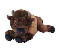 Wild Republic Ecokins Bisonte, Peluche Per Bambini 30 cm, Peluche Di Qualità, Regalo Di Compleanno, Giocattoli Ecologici, Creato Riciclando 16 Bottiglie In Plastica