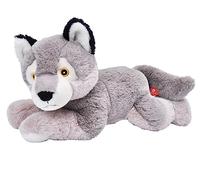 Wild Republic Ecokins Lupo, Peluche Per Bambini 30 cm, Peluche Di Qualità, Regalo Di Compleanno, Giocattoli Ecologici, Creato Riciclando 16 Bottiglie In Plastica