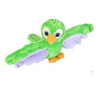 Wild Republic Huggers Pappagallo Verde, Pupazzo Bracciale, Peluche Per Bambini Con Braccialetto A Scatto, Regalo Per Bambini, Imbottitura Realizzata Partendo Da Bottiglie Riciclate, 20 cm