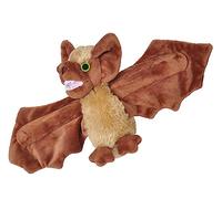 Wild Republic Huggers, Pipistrello Marrone, Peluche, 20 cm, Braccialetto con Schiaffi, Giocattolo di Peluche, Il riempimento è costituito da Bottiglie d'Acqua riciclate filate