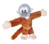 Wild Republic Huggers Scimmia Scoiattolo, Pupazzo Bracciale, Peluche Per Bambini Con Braccialetto A Scatto, Regalo Per Bambini, Imbottitura Realizzata Partendo Da Bottiglie Riciclate, 20 cm