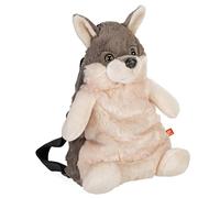 Wild Republic Lupo Peluche, Zaino con Peluche, 36 cm