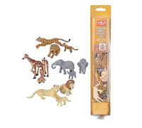Wild Republic Nature Tube Famiglia Africo, Tubi Con Animali Di Plastica, Set Pupazzetti Di Animali, Regalo Di Compleanno, Ideale Per Giochi Interattivi