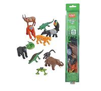 Wild Republic Nature Tube Foresta Pluviale, Tubi Con Animali Di Plastica, Set Pupazzetti Di Animali, Regalo Di Compleanno, Ideale Per Giochi Interattivi