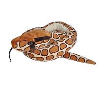 Wild Republic Plush Snake Jumbo Pitone Burmese, Serpente Di Peluche, Regalo Per Bambini, Peluche Per Bambini, Imbottitura Realizzata Partendo Da Bottiglie Riciclate