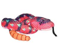 Wild Republic Plush Snake Rosso Verde, Serpente di Peluche, Regalo per Bambini, Peluche per Bambini, Imbottitura Realizzata Partendo da Bottiglie Riciclate