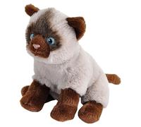 Wild Republic Pocketkins Eco Gatto Siamese, Animale di Peluche, 12 cm, Giocattolo di Peluche, Realizzato con Materiali Riciclati, Ecologico