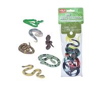 Wild Republic Polybag Mini Serpente, Animali di Plastica Serpente, Sei Specie di Animali della Serpente, Regalo per Bambini, Ideale per Giochi Interattivi