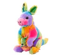 Wild Republic Rainbowkins Canguro, Peluche, 30 cm, Giocattolo di Peluche, Riempimento con Bottiglie d'Acqua Riciclate Filate