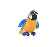 Wild Republic Rainforest Ara Blu e Giallo, Peluche, 11.4 cm, Giocattolo di Peluche, Riempimento con Bottiglie d'Acqua Riciclate Filate, Ecologico