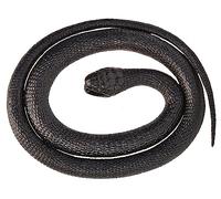 Wild Republic Rubber Snake Mamba Nero, Serpente Giocattolo di Gomma, Serpente Finto Realistico, Regali per Bambini, Gioco Educativo, 117 cm