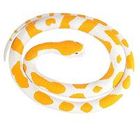 Wild Republic Rubber Snake Pitone Albino, Serpente Giocattolo di Gomma, Serpente Finto Realistico, Regali per Bambini, Gioco Educativo, 117 cm