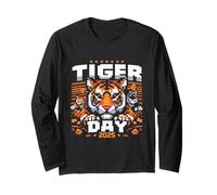 Wild Roar Emblema Tiger Day Maglia a Manica