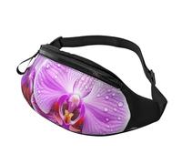 Wild Seas Marsupio da donna e uomo, alla moda, regolabile, per allenamento, corsa, viaggi, stile casual, Orchidea viola., Taglia unica
