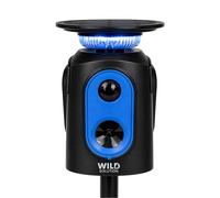 WILD SOLUTION Repellente Gatti ad Ultrasuoni per Esterni, 3 Altoparlanti con Luci LED, Protezione a 360 Gradi, Dissuasore per Animali Selvatici