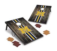 Wild Sports NCAA Michigan Wolverines - Set di cornhole deluxe in MDF con angoli e grembiuli, 6 x 90 cm, colore della squadra