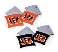 Wild Sports NFL Cincinnati Bengals - Pouf a due lati, 8 pezzi, colori della squadra