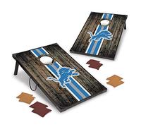 Wild Sports NFL Detroit Lions 2 'x 3' MDF Deluxe Cornhole Set - con angoli e grembiuli, colore squadra